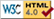Logotipo W3C HTML